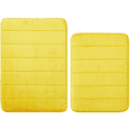thumbnail image 2 of WPM Carrie 15 Piece Bathroom Shower Curtain Set with Matching Memory Foam Bath Rugs, 2 of 2