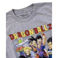 thumbnail image 2 of Dragon Ball Z Japanese Anime Men's Officially Licensed Character Group Tee T-Shirt (Small, Heather Gray), 2 of 2