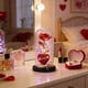 thumbnail image 5 of Luz de Noche con Rosa Preservada para San Valentín | Cúpula de Cristal En Forma de Corazón con Flor de Cristal Led Brillante | Regalo Romántico de Cumpleaños y Navidad para Esposa, Novia, Mamá o Abue, 5 of 6