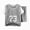 Grey, variant on Number 23 Summer Children Short Sleeve Sports Suit Fashion Boys Girls Basketball Training Clothes Sets Quickly Dry Boy Outwear