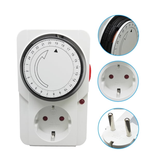 Programmable Mechanical Timer, Energy Saving For Home Appliances, Controls Regular On/Off, Multifunctional Design, Suitable For Frequent Power Cycling, UL Listed, Office Automation