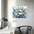 thumbnail image 4 of Nawypu Flowers Canvas Wall Art for Living Room Wall Decor Indigo Floral Canvas Painting Watercolor Plants Pictures Vintage Botanical Flower Canvas Artwork for Bedroom Office Home Wall Decorations, 4 of 6