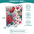 thumbnail image 5 of Floral Mother's Day Flowers 3 Ring Binders 1.5 inch Hardcover File Folders with Interior Pockets A4 Size Organizer for School Office Hospital, 5 of 8