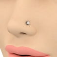 thumbnail image 2 of 0.04 Carat Diamond Star Nose Pin Stud in 14K Rose Gold, 2 of 3