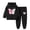 #1 Black, variant on HCNTES Baby Girl Clothes Winter Girls Sets 2 Pieces, Butterfly Printed Pullover Long Sleeve Hoodies Sweatpants Set
