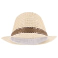 thumbnail image 1 of PTOOTP Men's Beach Straw Hats Breathable Lightweight Bucket Hat 1Pack for Travel, 1 of 4