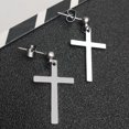 thumbnail image 3 of UDIYO Earring Unisex Lightweight Stainless Steel Cross Dangle Studs Earrings for Party, 3 of 7