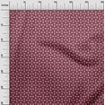 thumbnail image 3 of oneOone Georgette Viscose Dark Magenta Fabric Geometric Craft Projects Decor Fabric Printed By The Yard 42 Inch Wide, 3 of 4