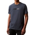 thumbnail image 1 of Calvin Klein Men's Graphic Split Logo Crew Neck T-Shirt - 40EM848 (Ink 410, L), 1 of 2