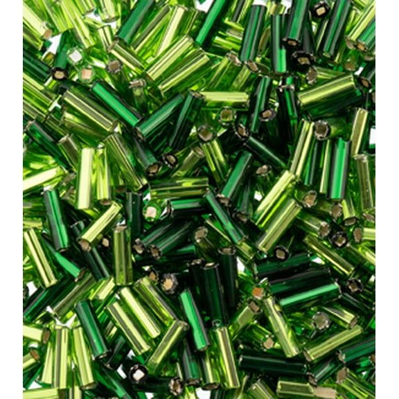 John Bead Czech Bugle #3 Glass Seed Beads (500g) Spring Fling Mix