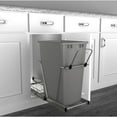 thumbnail image 5 of Pull Out Trash Can, Cabinets, 35 Qt 12 Gallon Garbage Waste Bin with Full Extension Slides for Kitchen, Home, Silver, 5 of 5