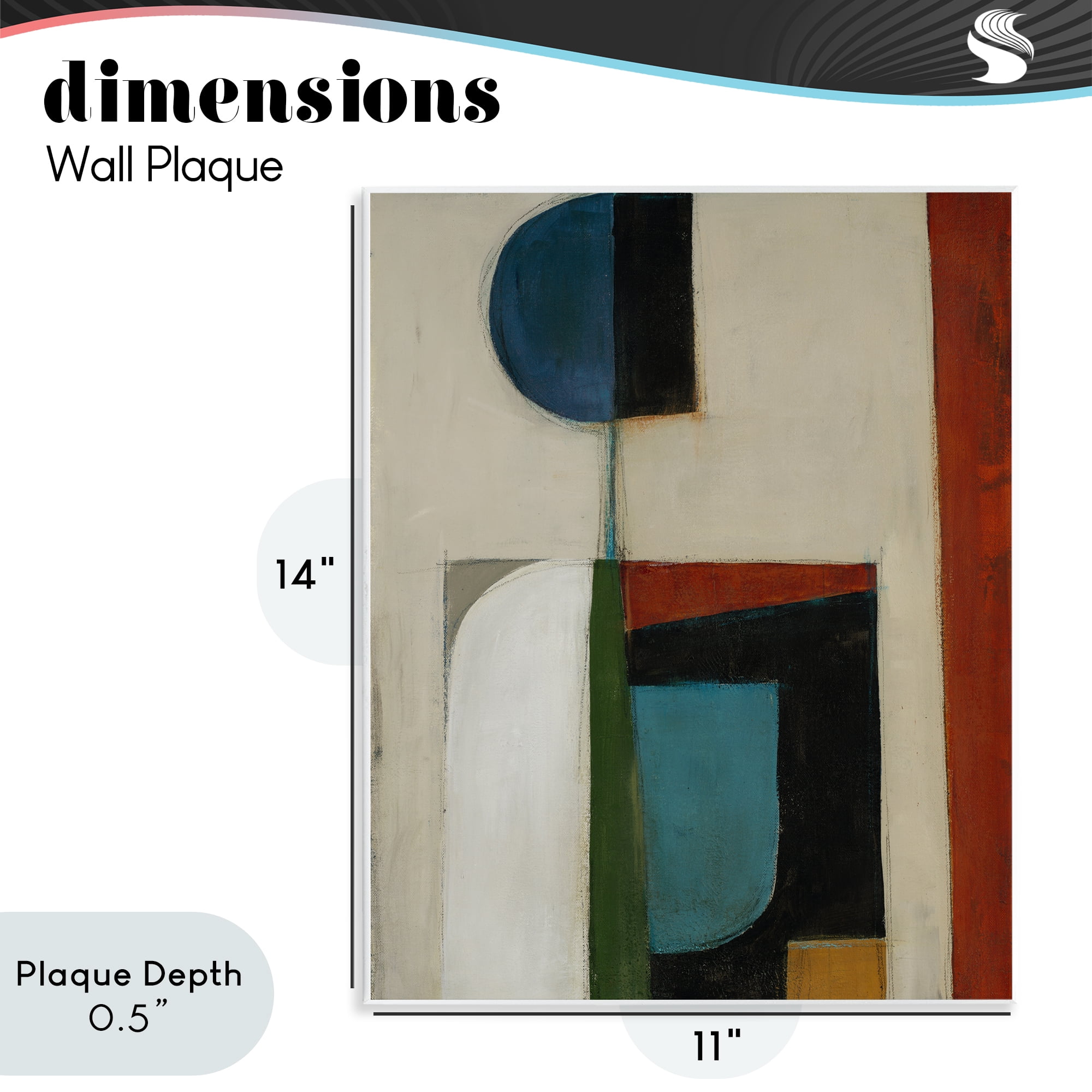 Stupell Industries Balanced Abstract Structure Wall Plaque Art, design by Kippi Leonard