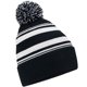 thumbnail image 1 of Beechfield - Gorro Beanie Fan de Rayas para Adultos Unisex (Negro, Blanco), 1 of 2