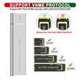 thumbnail image 3 of Gabinete SSD M.2 NVMe, USB 3.1 Tipo C Gabinete SSD PCIe Protocolo UASP 10Gbps Para Computadora, 3 of 7