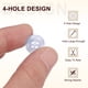 thumbnail image 4 of Uxcell 50pcs Botón de Costura 11.5mm 4 Agujeros Botones Redondos de Resina para Manualidades, Azul, 4 of 6