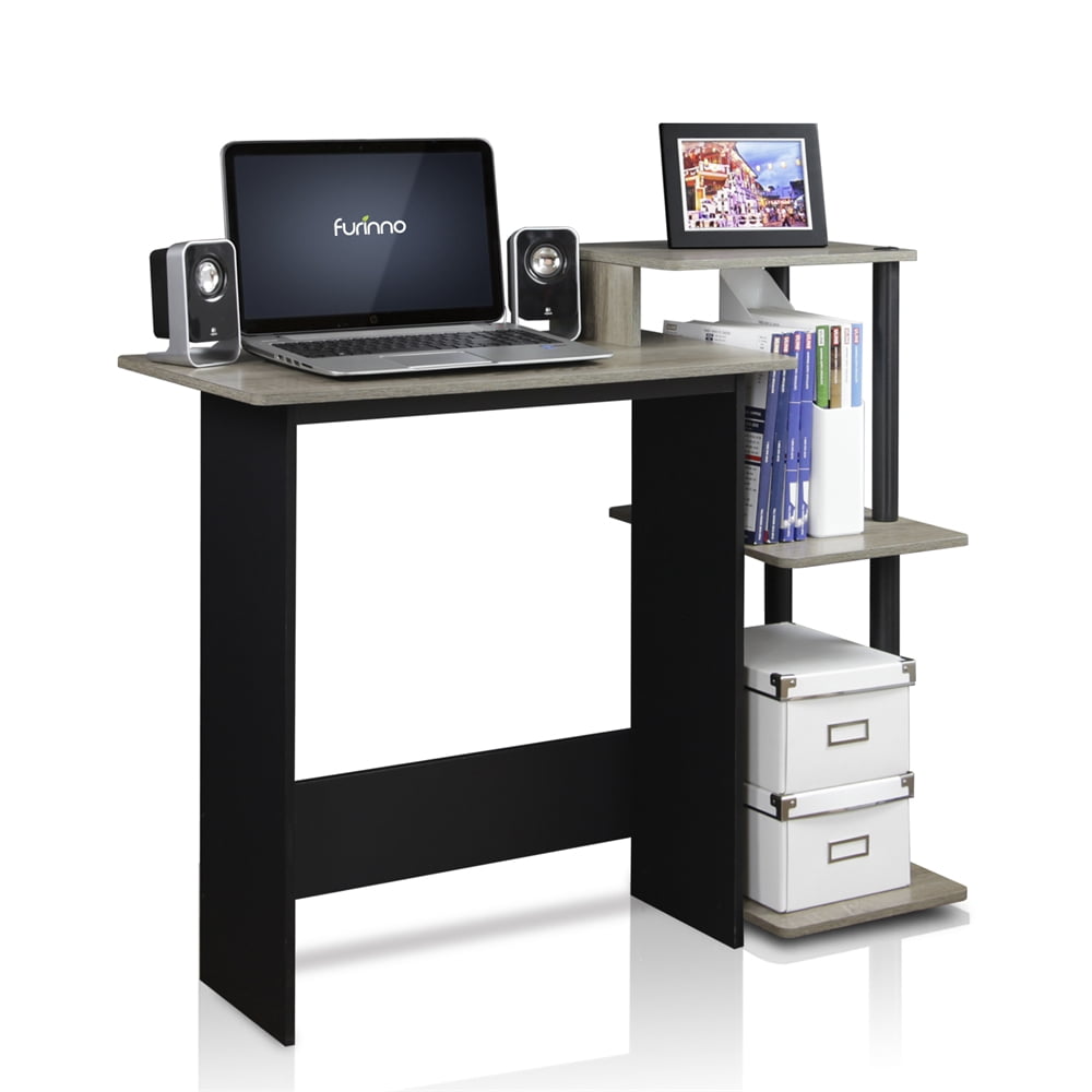 Furinno 11192 Efficient Home Laptop Notebook Computer Desk, French Oak/Black