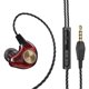 thumbnail image 1 of Auriculares Auriculares manos libres con cable de 3,5 mm Gancho para la oreja Auriculares deportivos portátiles para teléfono con micrófono, rojo Yuarrent EL004954-03, 1 of 2