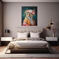 thumbnail image 6 of MUDKET Leopard Canvas Wall Art, Elegant Flower Crown Leopard Wall Pictures for Living Room, Framed Leopard Wall Paintings Prints, Modern Animal Wall Decor for Bedroom Office 40"L x 28"W, 6 of 9