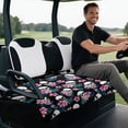 thumbnail image 5 of Uourmeti Floral Skull in Jungle Golf Cart Seat Covers with Front Pockets, Fit for Golf Club Car Club Car Seat Suitable for Club Car DS Precedent Club Car Seats, 5 of 8