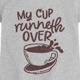 thumbnail image 2 of Instant Message - My Cup Runneth Over Fitted Short Sleeve Graphic T-Shirt, 2 of 5