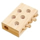 thumbnail image 2 of Juguete de madera para gatos "Golpea al topo": ejercicio, enriquecimiento mental y un juego de rompecabezas versátil. 5 hoyos, 2 of 9