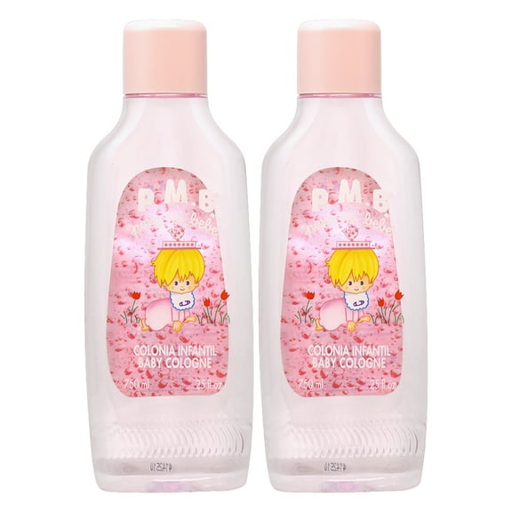 P.M.B. Colonia Infantil Baby Cologne (Pink) 750ml 25oz  (Pack of 2)