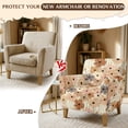 thumbnail image 5 of FKELYI Retro Flower Print Armchair Slipcover Stretchable Couch Sofa Cover with Elastic Bottom Furniture Protector for Living Room Office Reception Reading Sofa, 5 of 7