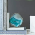 thumbnail image 3 of A&B Home Agate Bookends on Marble Base - Set of 2 - Green/White, 3 of 3