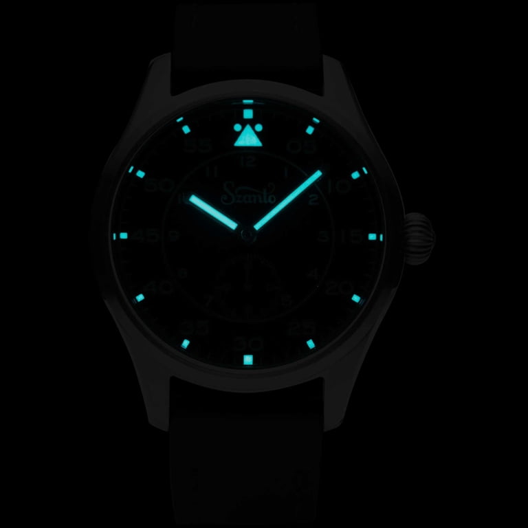 Szanto Heritage Aviator 41MM Watch - SS Case, Black Dial  Szanto Heritage Aviator main image 2