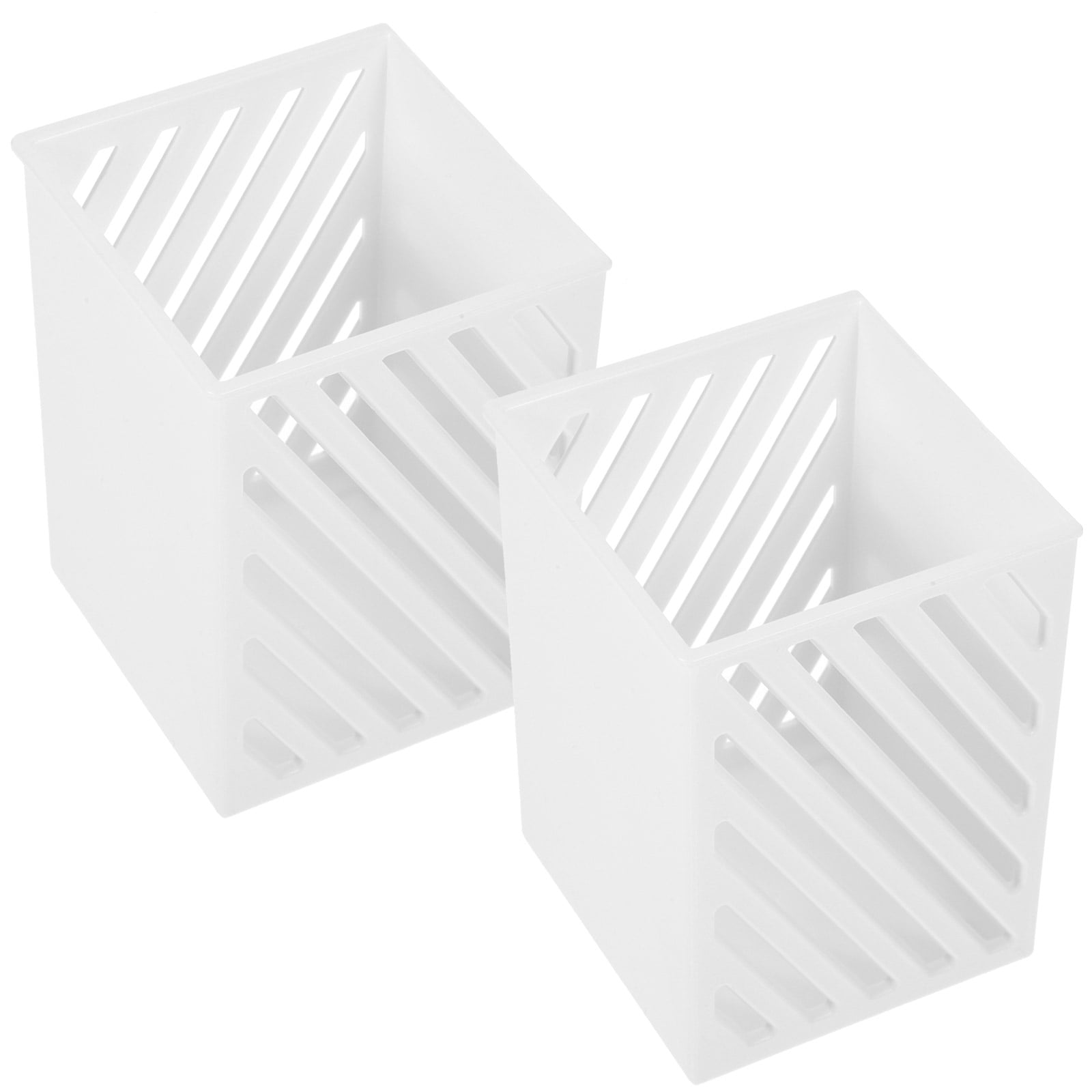 3- Mount Pen Holder Set, Multi-Functional Cutlery and Pencil Case Pouch, White Organizer
