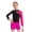 Hot Pink, variant on Aislor Leotard for Girls Gymnastics Activewear Dance Bodysuit 2-Piece Tumbling Outfit with Shorts Size 4-14 Blue&Black 12