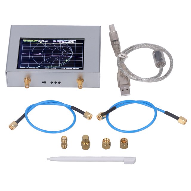 Analyseur de Réseau Vectoriel 50khz4ghz HF VHF UHF SWR Phase Delay 4in Écran Tactile VNA V2 PLUS4