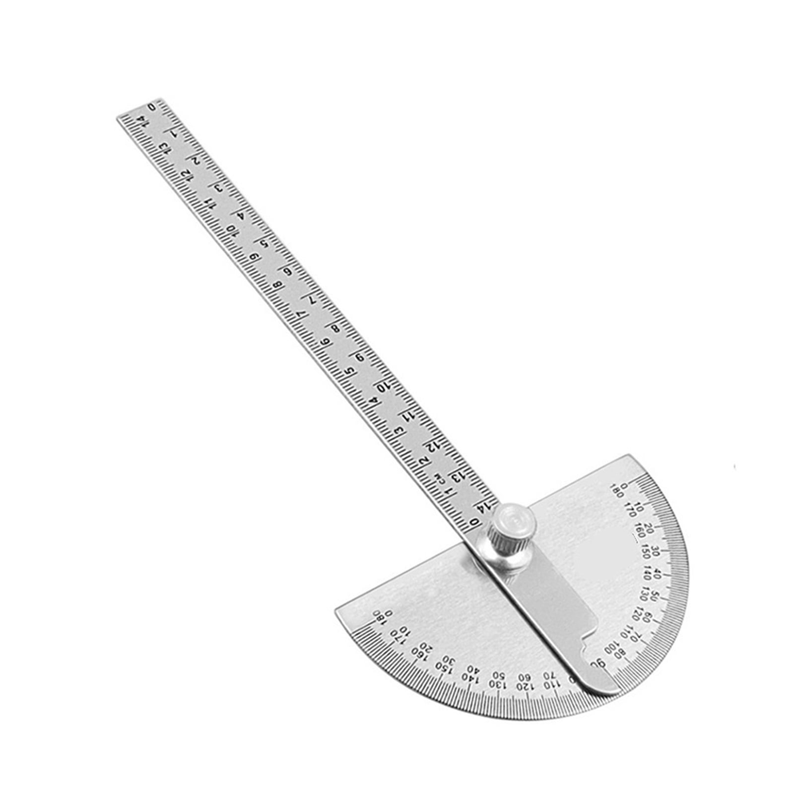 145mm Stainless Steel 180 Protractor Angle Meter Measuring Ruler Rotary Mechanic Tool Ruler ,Water-Proof & Dust Resistant