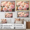 thumbnail image 4 of Designart "Pink Roses love expression" Floral Floater Framed Wall Decor, 4 of 7