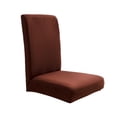 thumbnail image 2 of Solid Color Brushed High Elastic Chair Cover Soft And Comfortable Chair Seat Cover -proof And Dirt- Chair Slipcover Suitable For Dining Chair, 2 of 9
