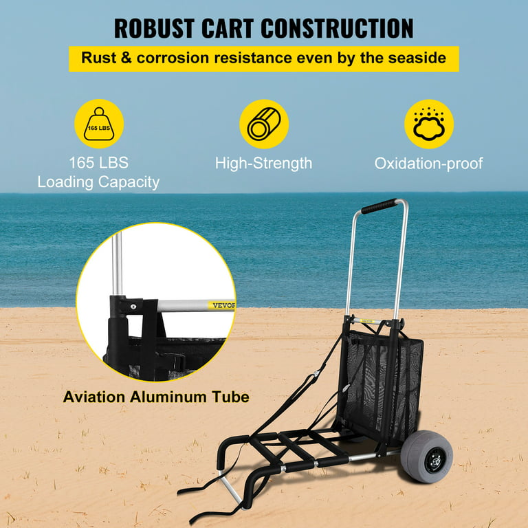 VEVOR 200 lbs Beach Fishing Cart