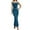 hwj# Blue133, variant on Women Elegant Formal Prom Dresses Cross Spaghetti Strap Sleeveless Scoop Neck High Split Ruffles Backless Wedding Party Evening Ball Gown Satin Maxi Dress,Black,L