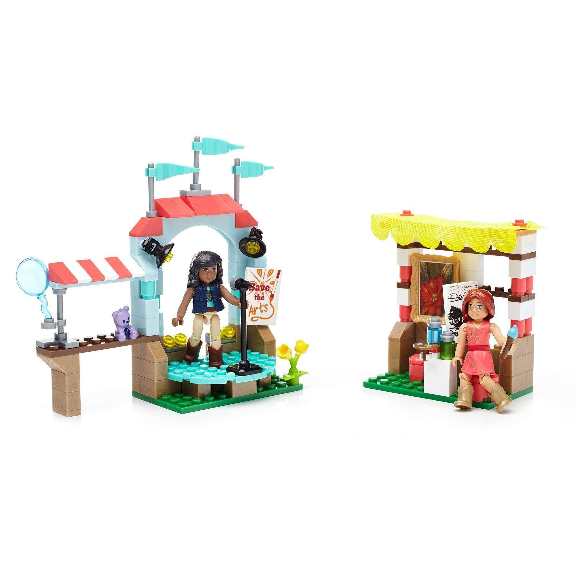 Mega construx american girl sales saige's balloon festival construction set