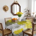 thumbnail image 3 of Yellow Grey Table Cloth Waterproof Tablecloths, Abstract Art Oil Painting Modern Geometric Tablecloth Dining Table Cover for Kitchen Party Tabletop Outdoor, Square Tablecloth 54x54 Inch, 3 of 9
