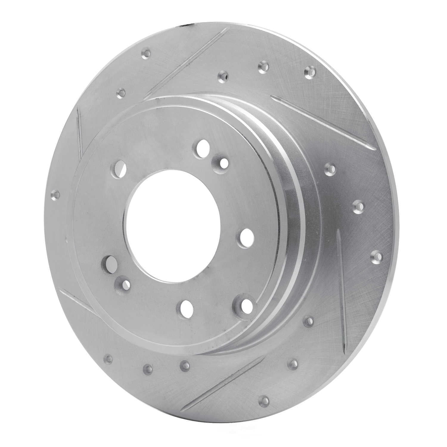 Dynamic Friction Company 631-03021L DFC Brake Rotor - Drilled And Slotted - Silver