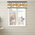 thumbnail image 3 of KuphiL10C Fall Plaid Valance Curtains for Kitchen Bedroom, Thanksgiving Kitchen Valance for farmhouse Windows, Rod Pocket, 54x18 inch, 2 Panel, 3 of 7