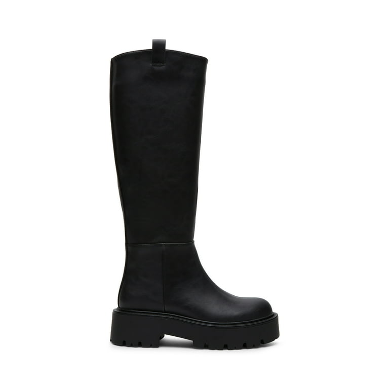 Madden Girl Women s Crowww Platform Lug Sole Knee High Boots Wide Calf Available Walmart