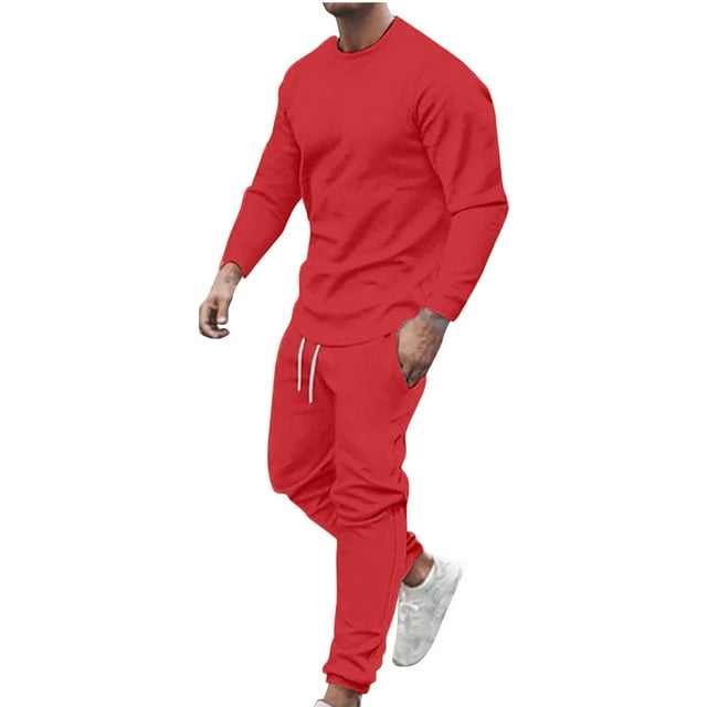 Survêtements Ensemble 2 Pcs pour Hommes Tenue de Sport Décontractée Course Jogging Mode Pull-Overs Ensemble Pantalon
