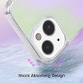 thumbnail image 3 of For Apple iPhone 14 Plus (6.7") Holographic Color Changing Transparent Clear Iridescent Design Acrylic Hybrid Cover ,Xpm Phone Case [ Purple Iridescent ], 3 of 7