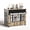Greige, variant on 32" Dog Crate Furniture, Wooden Dog Kennel with Double Doors & Wheels, Indoor Dog Cage End Table for Small & Medium Dogs, Furniture Style Pet Crate, Greige