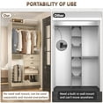 thumbnail image 4 of Homieasy 40'' W Closet System with Wooden Drawers and Hanging Rods, White Oak, 4 of 7