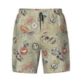thumbnail image 4 of Lsque Mens Swim Trunks Marine Sailing Badges Pattern - Bathing Suit Compression Liner - Beach Swim Shorts Swimwear - (S-3XL) - Stretch Quick Dry -X-Large, 4 of 9