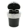 thumbnail image 1 of Auto  Holder, LED Light Indicator Bling Bling Car Ashtray Multifunctional -Studded  For Vehicle Black,White,Red, 1 of 8
