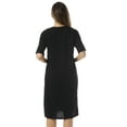 thumbnail image 3 of Just Love Short Sleeve Nightgown Oversized Screen Print Sleep Dress for Women (Black - Can We Start Over?, 1X), 3 of 3