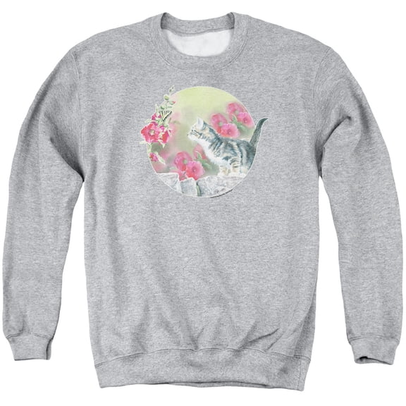 Wild Wings - Kitten Flowers - Crewneck Sweatshirt - XXX-Large